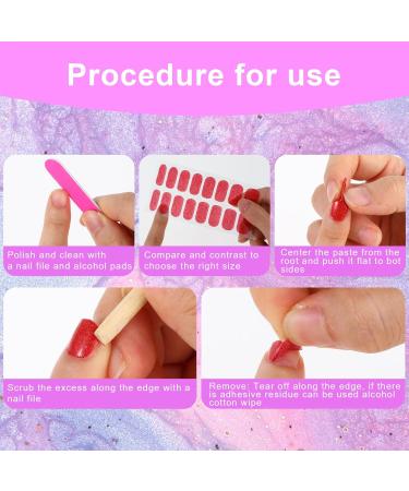 12 Sheets Nail Polish Strips Glitter Nail Wraps Solid Color Nail Polish Stickers Stick On Full Nail Wraps Self Adhesive Nail Polish Decals Manicure Tips Decorations for Women Girls - Buy Online on GoSupps.com