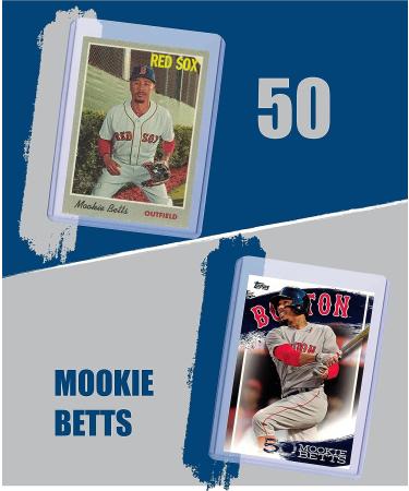 Mookie Betts Baseball Card Bundle - Red Sox Dodgers Trading Cards (6 Pack) - Buy Online on GoSupps.com