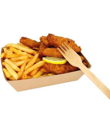 Perfect Stix Green Fork 158-250ct Disposable Wooden Forks (Pack of 250) - Eco-Friendly Plain Wooden Forks (250ct) - Buy Online on GoSupps.com