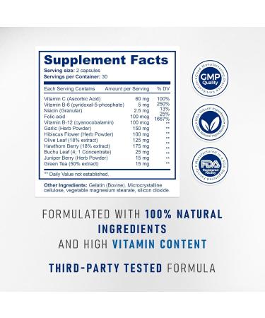 BACTICURE Audio Calm - Tinnitus Relief Supplement | Natural Stop Tinnitus Solution - Relieves Ear Ringing Buzzing Clicking | 60 Capsules (2) - Buy Online on GoSupps.com