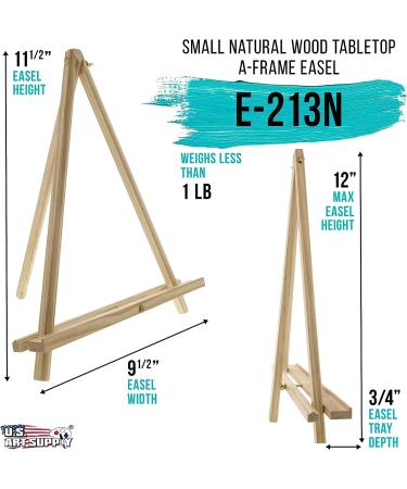 U.S. Art Supply 13-Piece Artist Painting Set: 6 Vivid Acrylic Paint Colors, Easel, Canvas Panels, Brushes & Palette - Ideal for Children, Kids, Students, Beginners - Buy Online on GoSupps.com