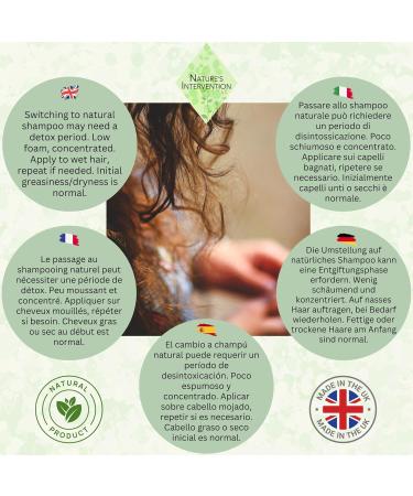 99% Natural - NOURISHING SHAMPOO - with CASTOR OIL ARGAN & EUCALYPTUS - 250 ml by NATURE'S INTERVENTION - Sulfate Free Paraben Free. Concentrated. pH Balanced Gentle Suitable for Sensitive Skin. - Buy Online on GoSupps.com