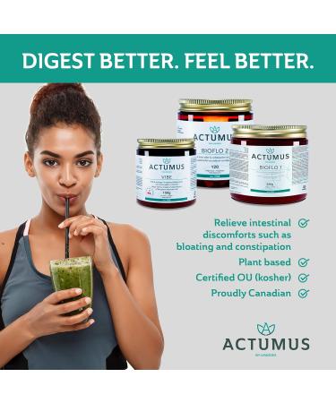 ACTUMUS BIOFLO 1 Natural Easy Mixing Powder Blend of Fibers and Herbs Improves Intestinal Transit 350g (2 Pack) BIOFLO 1 350 g (Pack of 2) - Buy Online on GoSupps.com