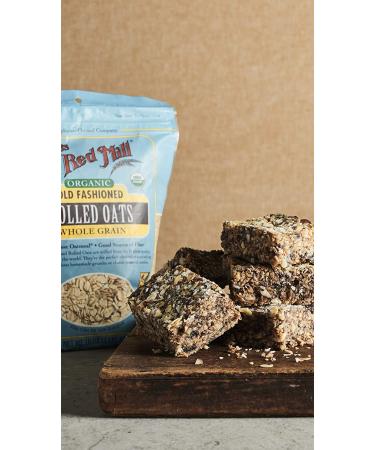 Bob's Red Mill Organic Old Fashioned Rolled Oats 32oz (Pack of 4) - 2lb Resealable Bags - Buy Online on GoSupps.com