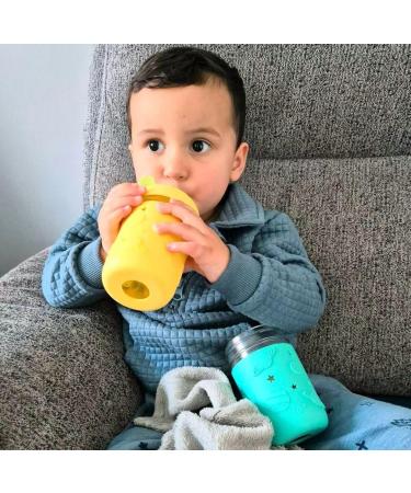 Pandaear 4-Pack Kids Drinking Cups with Straw - Toddler Mason Jar Sippy Cups (8.45 oz) for 6 Months and Up - Durable Fun Design for Children - Buy Online on GoSupps.com