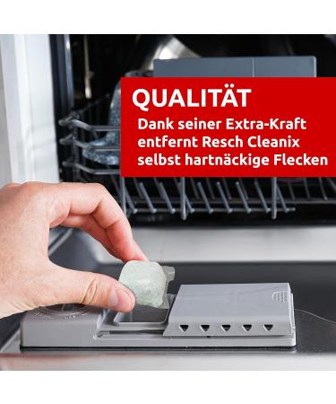 Resch Cleanix Dishwasher Tabs - Plastic-Free All-in-One | 100 Pack (2 kg) | Phosphate-Free & Water-Soluble Film - Buy Online on GoSupps.com