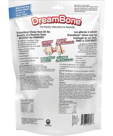 DreamBone Mini Dog Treats Chicken Rawhide Alternative Dog Chews 45 Mini Bones Pack of 3 - Buy Online on GoSupps.com
