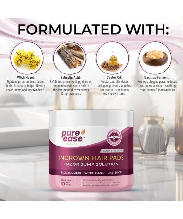Ultimate Ingrown Hair Treatment Pads - Exfoliating Razor Bump Solution for Bikini & Pubic Areas - Effective Hair Removal Kit for Men & Women - Achieve Smooth Bump-Free Skin Daily - Buy Online on GoSupps.com