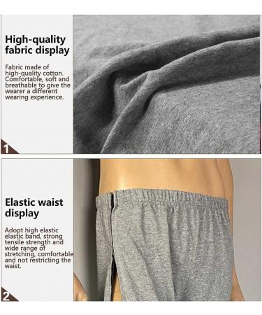 Daily Wear Men's Post Surgery Tearaway Pants | Easy Dressing for Paralysis & Fracture | Dark Grey | Zipper Size - Buy Online on GoSupps.com