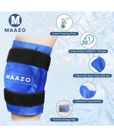 MAAZO Knee Ice Pack Wrap - Hot & Cold Therapy for Knee Pain Relief & Injuries - Buy Online on GoSupps.com
