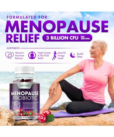 Menopause Supplements for Women - Probiotic Gummy for Hot Flashes Night Sweats & Mood Swings - Non-GMO & Vegan - 60 Gummies - Buy Online on GoSupps.com