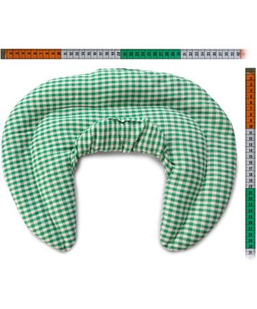 Neck Pillow with Stand-Up Collar - Green-White Cherry Stone Heat Pad for Ultimate Comfort - Buy Online on GoSupps.com