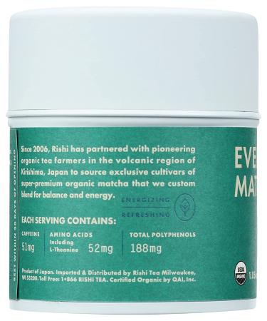 Rishi Tea Everyday Matcha 1.05 oz - Premium Organic Green Tea Powder - Buy Online on GoSupps.com