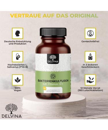 Delvina Bad Breath Combat Vegan Lollipops - 365 Fresh Breath Lollies with Vitamin D3 & Bacterial Cultures | 1 Year Supply - No Rinsing Needed! - Buy Online on GoSupps.com