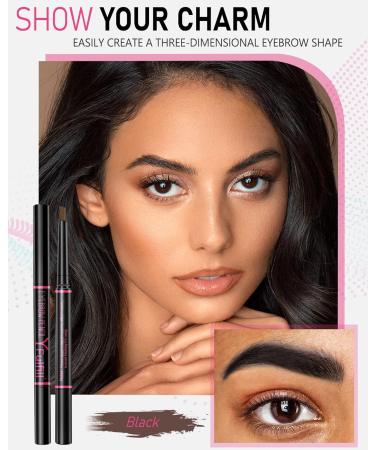 Black Eyebrow Pencil Waterproof | #1 Brow Pencil for Women | Long-lasting Eye Makeup - Buy Online on GoSupps.com