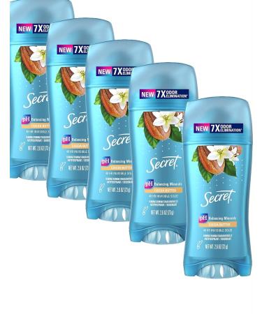 Secret Scent Expressions Coco Butter 2.6oz (5 Pack) - Invisible Solid Deodorant - Buy Online on GoSupps.com