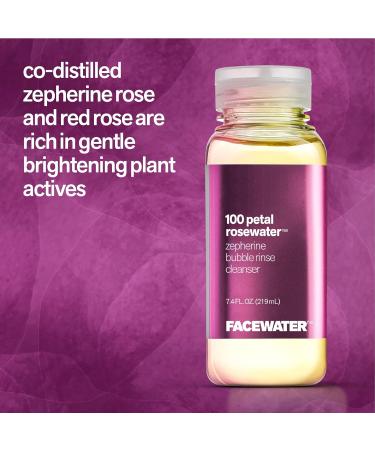 PLANT BEAUTY DISTILLERY Facewater 100 Petal Rosewater Zepherine Bubble Rinse Cleanser - Buy Online on GoSupps.com