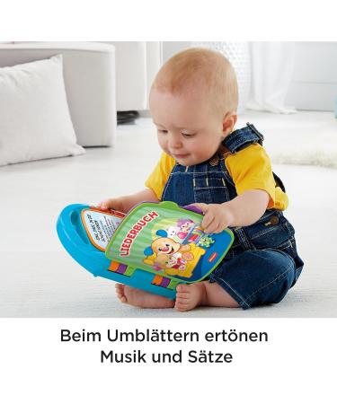 Fisher-Price Learning Fun Song Book | Baby Music Toy for 6 Months+ | Electronic Children's Book in German | Interactive Baby Toys with Music - CDH40 - Buy Online on GoSupps.com