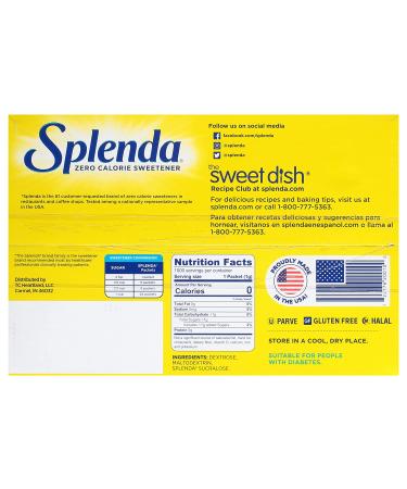 Splenda No Calorie Sweetener Value Pack  1000 Individual Packets  2.2 lbs 1000 Count (Pack of 1) - Buy Online on GoSupps.com