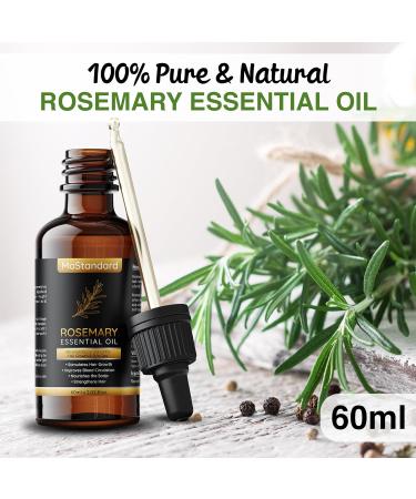 MoStandard Rosemary Essential Oil for Hair Loss, Growth, and Repair - 60ml | Fuller, Healthier Hair for Men and Women - Buy Online on GoSupps.com