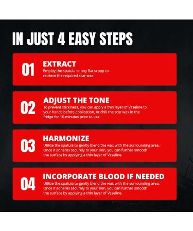 Professional Grade Scar Wax - SFX Makeup Kit for Halloween & Cosplay - Vegan & Cruelty-Free Special Effects Makeup - 50g - Buy Online on GoSupps.com