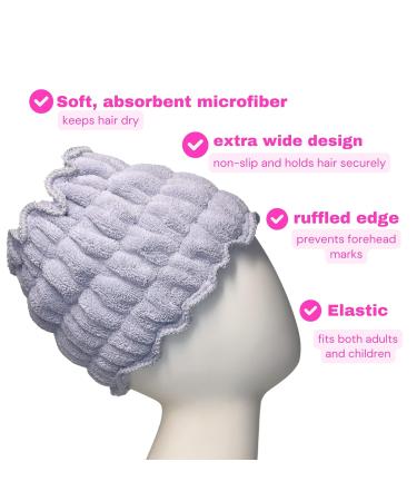 Merely Beauty Extra Wide Spa Headband (2 Pack) - Baby Pink Grey | For Face Washing, Skincare, Makeup, Yoga - Home Spa Accessories - Buy Online on GoSupps.com