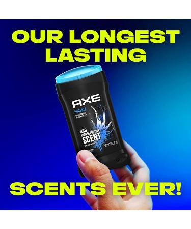 AXE Phoenix Crushed Mint & Rosemary Deodorant for Men 3oz (Pack of 4) | 48H Odor Protection | Aluminum-Free - Buy Online on GoSupps.com