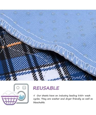 Non-Slip Washable Bed Pads for Incontinence - 18x24 (3 Pack) Waterproof for Kids, Adults, Dogs - Buy Online on GoSupps.com
