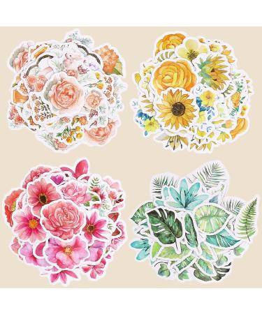 Knaid Flower Stickers Set (360 Pieces) Decorative Assorted Floral Sticker for Scrapbooking Planner Bullet Journals Supplies - Buy Online on GoSupps.com