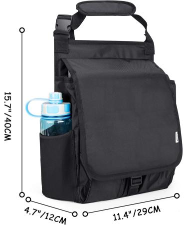 Luxja Car Front Seat Organizer with Cover - Black | Car Seat Storage Organizer - Buy Online on GoSupps.com