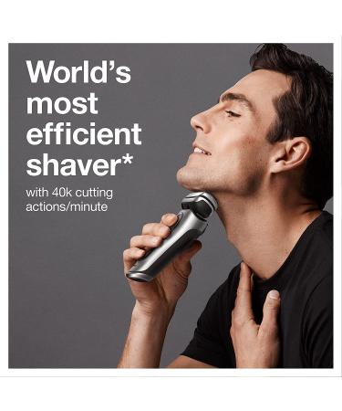 Braun Electric Razor for Men with Precision Beard Trimmer, Rechargeable Wet & Dry Foil Shaver - 9370cc | Silver | Clean & Charge Station, Travel Case | 3-Piece Set - Buy Online on GoSupps.com
