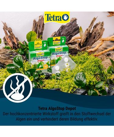 Tetra Algostop Depot - 12 Stable Tablets for Long-Term Algae Prevention in Aquariums 40L+ - Buy Online on GoSupps.com