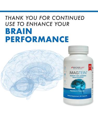 Bricker Labs MAGTEIN Magnesium L Threonate 90 Capsules - Memory & Learning Support - Buy Online on GoSupps.com