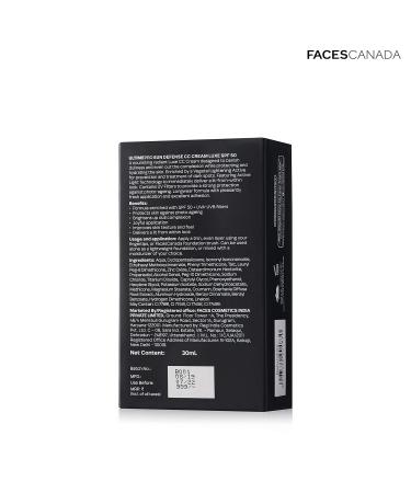 Faces Canada Ultime Pro Sun Defence Cc Cream Luxe Natural 02 30 Ml - Buy Online on GoSupps.com