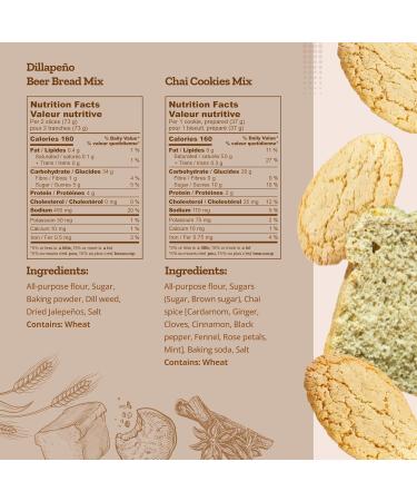 Lazy Bake Gourmet Baking Mix Bundle. Dillapeno Beer Bread Mix and Chai Cookie Mix. Make Fresh Baked Bread and Snacks at Home. Made In Canada. (Pack Of 2) Dillapeno & Chai (Pack of 2) - Buy Online on GoSupps.com