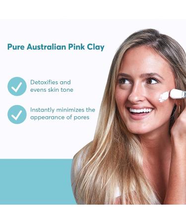 MDacne Clarifying Clay Face Mask - Deep Pore Detox with Australian Pink Clay for Acne-Prone Skin | Detoxifying Exfoliating & Brightening Solution - Buy Online on GoSupps.com