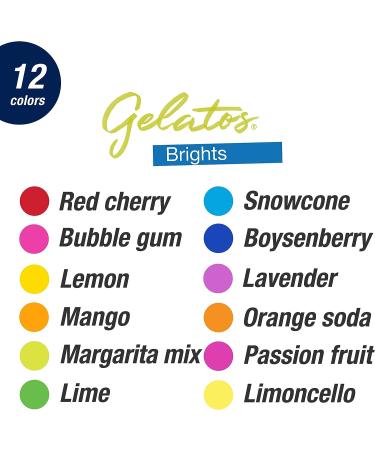 Faber-Castell Gelatos Colors Set  Brights - Water Soluble Pigment Crayons - 12 Bright Colors - Buy Online on GoSupps.com