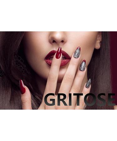 Shop 24pcs Halloween Press-On Nails - Cherry Flame Heart Designs | Long Nude Acrylic Cute False Nails for Women - Stick On Artificial Nails with Glue - Perfect for Festivals - Buy Online on GoSupps.com