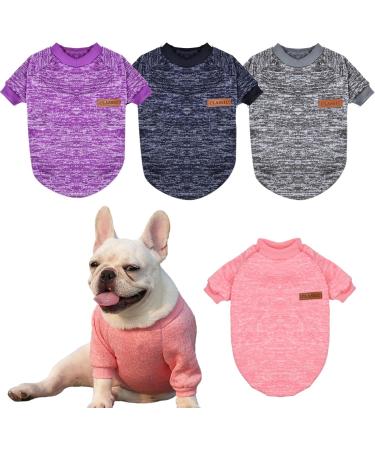 Wisebom 4PCs Winter Dog Sweater - Classic Knit Jumpers for Small & Medium Dogs | Warm Soft & Easy to Wear (XS L) - Buy Online on GoSupps.com