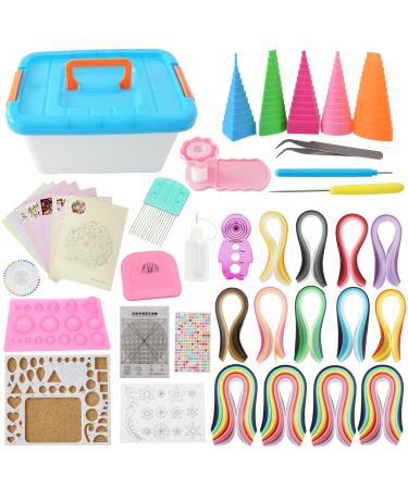 Quilling Kit Complete Quilling Paper Set with 1940 Strips All Necessary Tools and Storage Box Suitcase for Beginners Advanced Quiller