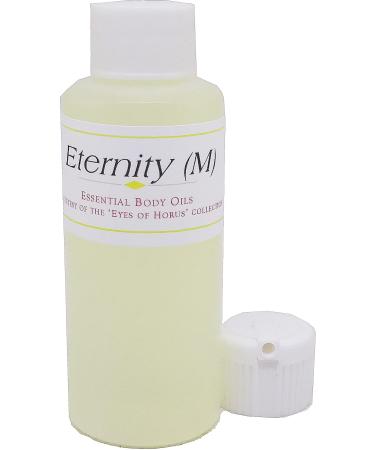 Eternity - Type For Men Scented Body Oil Fragrance Flip Cap - Light Gold - 2 oz. - ID#22800 Clear 2 Fl Oz (Pack of 1)