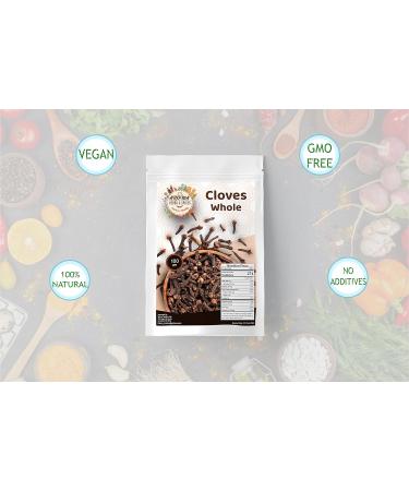 Clove Whole 100g - Premium Quality, Handpicked, Authentic, Gently Dried - Vegan & Natural - Buy Online on GoSupps.com