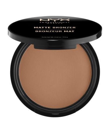 NYX Professional Makeup Matte Body Bronzer Pressed Powder No Shimmer Vegan Formula Dark Tan 04 Dark Tan