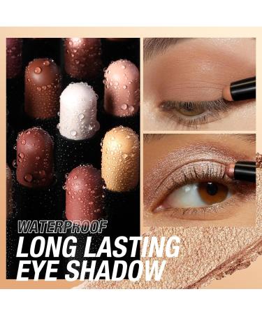 8 Colors Glitter Eyeshadow Stick Colorful Set Waterproof Eye Shadow Sticks Cream Eyeshadow Pencil Makeup Set High Pigmented Waterproof & Long Lasting Contour Stick EyeLiner Makeup for Women #5*8colorb - Buy Online on GoSupps.com