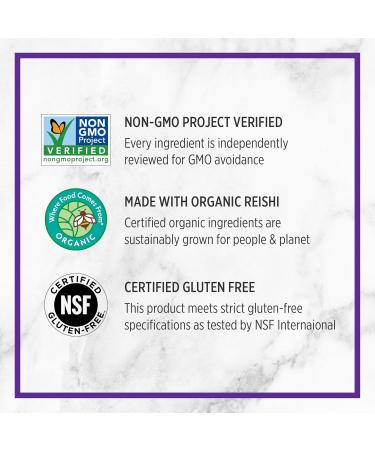 New Chapter Superfood Reishi Mushroom Capsules Certified Organic USA-Grown 100% Vegan Mushroom Supplement for Vitality Support* Non-GMO Certified Gluten Free 60 ct - Buy Online on GoSupps.com