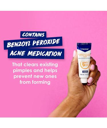 Clearasil Stubborn Acne Control 5 in 1 Spot Treatment Cream 1 oz - Pack of 6 - Buy Online on GoSupps.com