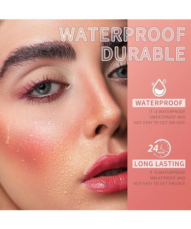 Double Head Cream Blush Stick with Brush | Waterproof Pink Blush Stick for Cheeks and Lips | Natural Matte Lip and Cheek Makeup Stick | Lightweight Creamy Texture for Mature Skin | Dewy Finish - Buy Online on GoSupps.com