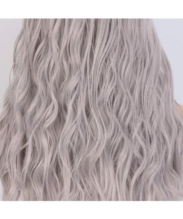 ColorfulPanda Ombre Grey Long Wavy Curly Wig for Women - Dark Roots Black - Cosplay & Daily Wear - Buy Online on GoSupps.com