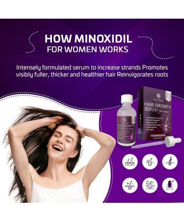 Belleka Minoxidil for Women 2% Hair Growth Serum - Thinning Hair Treatment - Regrow, Strengthen, and Thicken Hair - Stop Hair Loss - 60ml - Buy Online on GoSupps.com