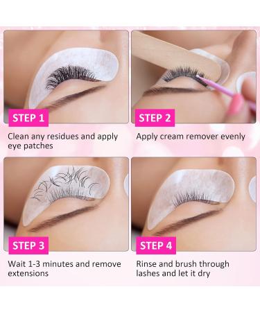 Q&D LASH Eyelash Extension Remover Cream | Low Irritation Odor-Free Formula for Sensitive Skin | Professional Adhesive Remover - Buy Online on GoSupps.com